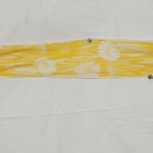 VINTAGE YELLOW ETUDES FLORAL PRINT LADIES SCARF